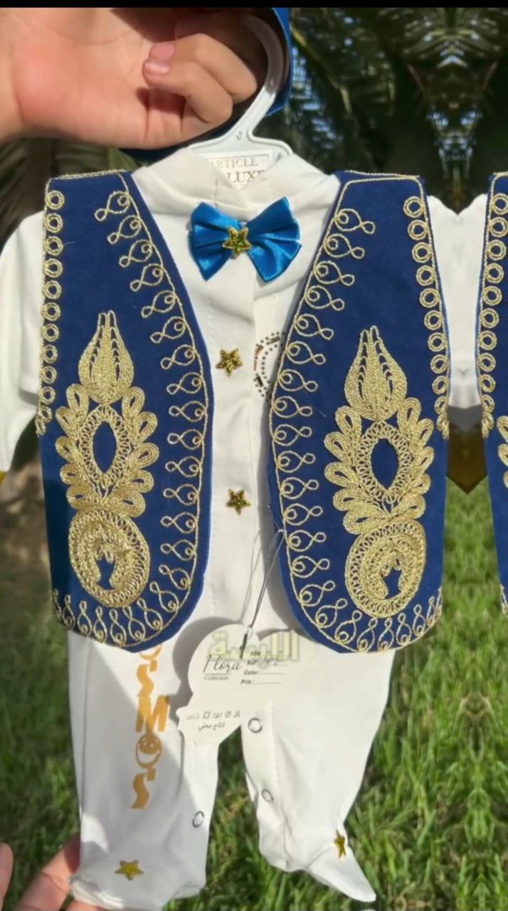 👶🎁🎉لباس عاصمي تقليدي للحديثي الولادة
