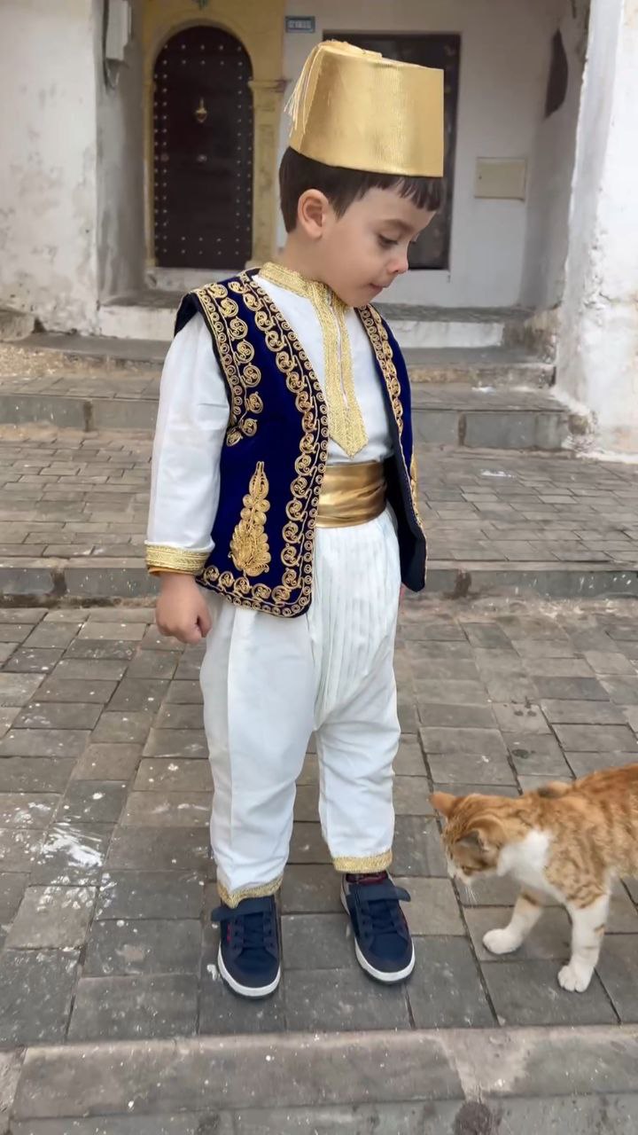 🎉🎁لباس عاصمي تقليدي 6 قطع  للأطفال من 3 أشهر الى 8 سنوات 👶